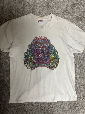 Vintage Supreme Tan Graphic Tee Shirt